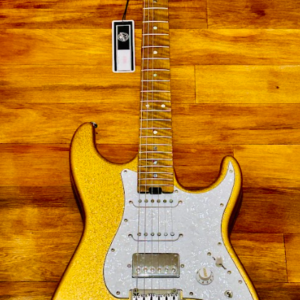 MS-1 Classic Metallic Gold with Roasted Flame Maple Neck