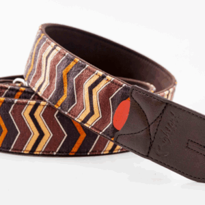 RightOn! ZIGGY Brown Guitar Strap
